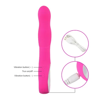 10 Speed Naissoost Masturbatsioon Vibraator G-Spot Orgasmi Prits Massager Seksi Mänguasi, AV Vibreeriv Stick