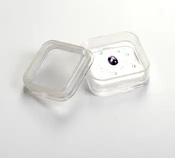 100TK 55*55mm Läbipaistev Ujuvad Display Case Kõrvarõngas Gems Ring Ehted Peatamise Pakendi Karp PET-Kile Seista Omanik SN