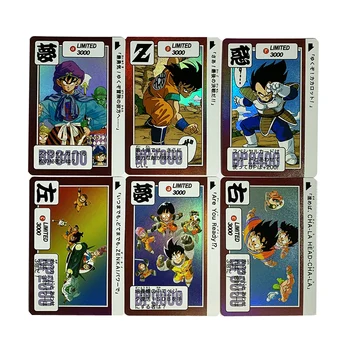 6TK Dragon Ball Limited3000 Flash Kaardid Murdumise Komposiit Käsitöö SUPER DRAGON BALL KANGELASED Goku Anime Mäng Kogumise Kaardid