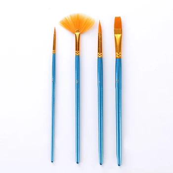 10tk Uus Nailon Puidust Käepide Paint Brush Set Lapsed Akvarell Guašš Joonistus, Maali kunstikaubad TN88