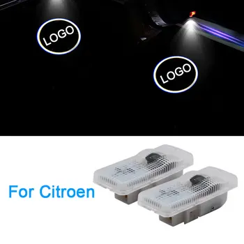 2TK Auto Ukse LED Logo tuli Citroen C4L C2-C8 C5, C4, C3 auto LED Ghost Shadow Projektor Laseri Viisakalt Logo uks Kerge