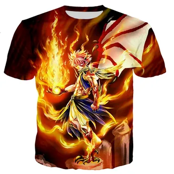 Fairy Tail T-Särk Meeste/naiste 3D Trükitud T-särgid, Vabaaja Harajuku Stiilis Tshirt Streetwear Tops