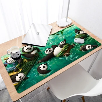 KungFu Panda Kummi Hiirt, Vastupidav Töölaud Mousepad DIY Disain Super Grande Suured Mäng Mitte Tõsta Mouse Pad