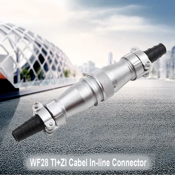 WEIPU WF28 TI+ZI M28 Elektri-In-line-Kaabli Ühenduspesa Veekindel keevitustraat Adapter 2 3 4 7 8 9 10 12 16 17 20 24 26 Pin-koodi