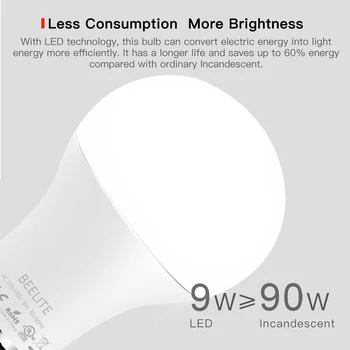 Beelite LED Wifi Smart Lamp RGB CW Reguleeritav Magic Bulb Timer Funktsioon Smart Lamp Tööd Alexa/Google Kodu E27 B22 220V 110V