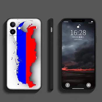 GX204 venemaa Venemaa Lipu Silikoon Soft Case for iPhone Mini 12 11 Pro XS Max XR-X 8 7 6 6S Pluss 5 5S SE 2020