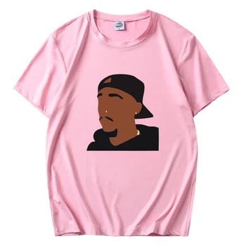 Suvel uus Populaarne Värviga Tupac Shakur 2Pac Hip-hop Muster Prindi Streetwear Meeste ja Naiste Spordi-Vabaaja Särk Tops Mees