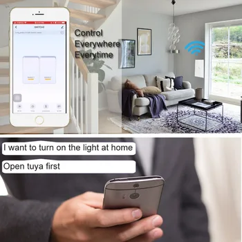 ELI WiFi Smart-2 Way Lüliti 1 2 3 4Gang Klaasist Seina Touch Lülitub Kaugjuhtimispult Ühilduv Alexa Google Kodu