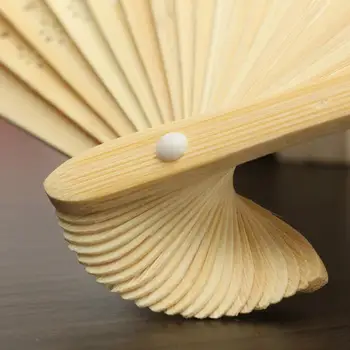 Tühi Valge DIY Paber Bambusest Kokkuklapitavad Fänn Küljest Tava Kalligraafia Juhtida sektori kuju Käes Voltimise Raamat