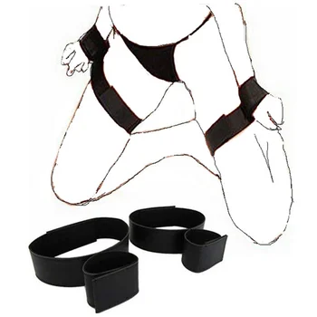 Täiskasvanute Mängud Ori BDSM Pärisorjus Nailon Handcuff Sugu Mänguasjad Naine Paarid Kinnismõte Käerauad Reie Kitsendused Seatud Avatud Jalad Sugu Tooted