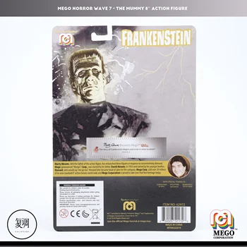 Algne Mego Horror Film Frankenstein PVC Tegevus Joonis Laekuva Mänguasi, 18cm