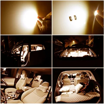 LUCKZHE Jaoks Mitsubishi Outlander Xl 1 2 3 Canbus Sõiduki LED Interjööri Kaart Dome Trunk Light Kit 2001-2020 Auto Valgustus