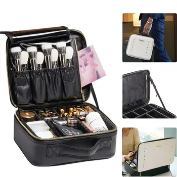 Rownyeon Make-up Bag Naiste Portable Multi-funktsionaalne Ladustamise Kasti Suure Mahutavusega Kosmeetika Rongi Puhul Harja Hoidja