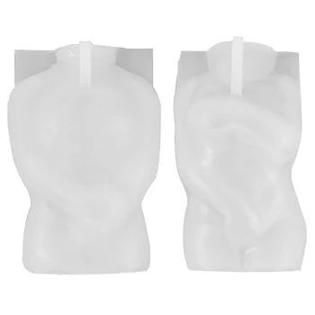 3D Keha Küünal Hallituse Silikoon Vaha Hallituse Mees Ja Naine Disain Kunst Lõhnaaine Küünla valmistamiseks Seep Kaunistus