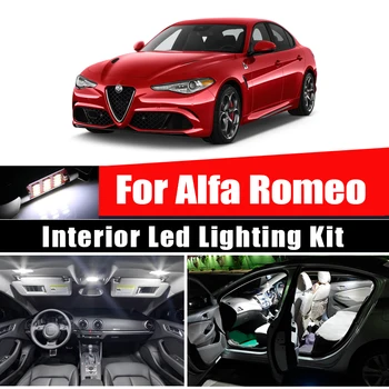 Ideaalne vigadeta LED interjööri lambi kuppel kaardi valgustuse Komplekt Alfa Romeo Giulietta Mito Brera GT Spider 147 156 159 166