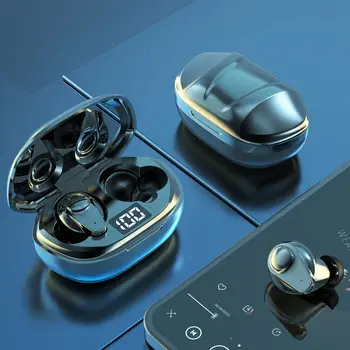 Müra Vähendamine TWS Earbuds Koos Mic, Audio Sport Kõrva Touch Bass Bluetooth 5.1 Peakomplekt LED Kõrvaklapid Kõrvaklapid Gaming Mängija