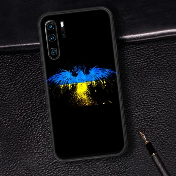 Ukraina Lipu Telefoni Puhul Huawei P Mate 10 20 30 40 Pro Lite Smart 2019 2021 must Kest 3D Veekindel Luksuslik Coque Trend