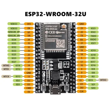 ESP32-DevKitC core juhatuse ESP32 arengu pardal ESP32-WROOM-32D ESP32-WROOM-32U Arduino jaoks