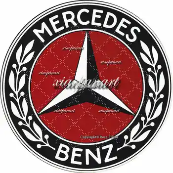 Mercedes B-enz logo Ting rippuvad tüüp spetsiaalne metallist tahvel seina hoiatusmärk plakat dekoratiivsed käsitöö