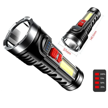 LED Taskulamp Super Light USB Laadida Väljas High-power Kaasaskantav Lamp Xenon Song Leibkonna Lamp Kõrge Ere Valgus Flash