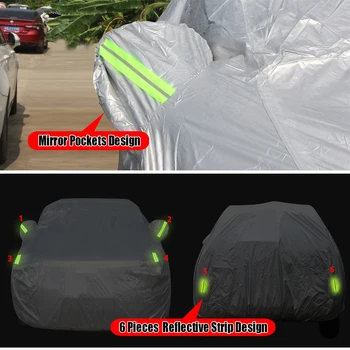 Väljas Auto Katta Auto Sise-Anti-UV Päikese Vari Vihm, Lumi Vastupidavad Katta Tolmu Tõestus Mazda 3 Sedaan, Luukpära