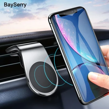 BaySerry Magnet Auto Hoidikut Seista iPhone Samsung 11 Xiaomi Universaalne Metallist Air Vent Magnet Auto GPS Mount Omanik