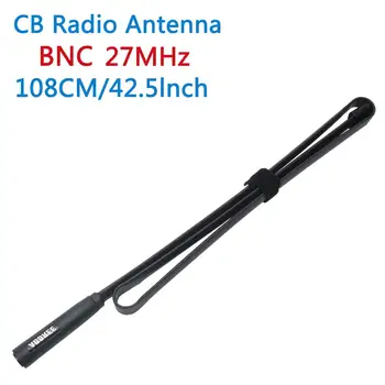 ABBREE Taktikaline Antenn 27Mhz 72/108CM Kaasaskantav CB Raadio koos BNC Pistiku Cobra Midland Uniden Anytone CB-Raadio