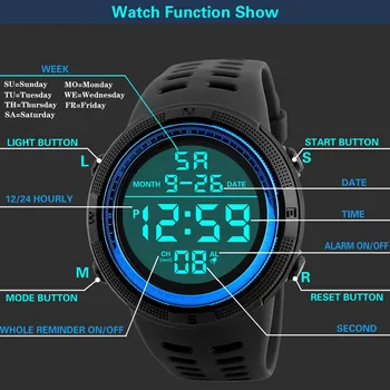 Montre Homme Digital Watch Led-Ekraan Väljas Veekindel Mood Sport Minimalistlik Mens Kellad Mood Väljas Sporti Vaadata