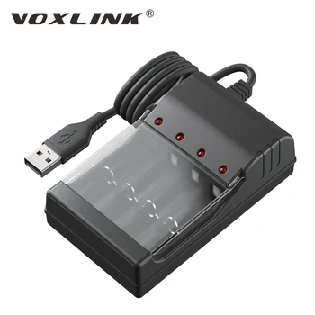 VOXLINK USB Laadija Universal 4-Solt laadimisjaama lühise Kaitse AA/AAA Nimh Laetavad Akud