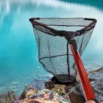 50%HOTFoldable alumiinium sulamist käepide fly fishing maandumine net kalastustarbed release kalastustarbed teleskoop kalapüügi neto