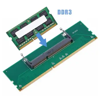 DDR3 Sülearvuti Mälu Lauaarvuti Mälu Pesa Adapter Kaardi 200 Pin SO-DIMM Desktop 240-Pin DIMM DDR3 Adapter