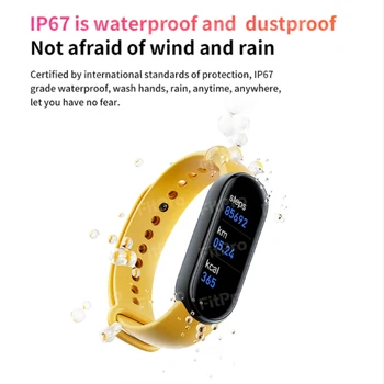 Smart Watch 5 Värvid AMOLED Ekraan M6 Smartband Südame Löögisageduse Fitness Tracker Bluetooth IP67, Veekindel M6 tervisespordi Käevõru