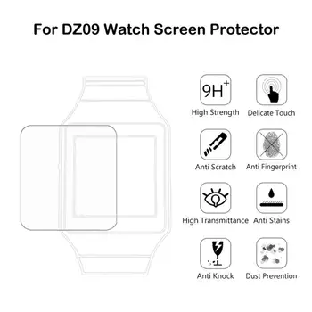3tk TPÜ Fitbit Vastupidi Smart Watch Karastatud Klaas Ekraani HD Kaitsja Asendamine Film DZ09 Smart Watch Smart Tarvikud