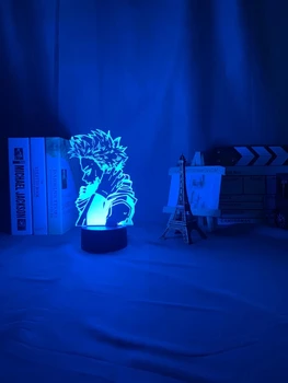 3D Lamp Anime Minu Kangelane akadeemiliste Ringkondade Led Night Light Hitoshi Shinso Lamp Magamistuba Decor Sünnipäeva Kingitus Hitoshi Tuli Minu Kangelane Academi