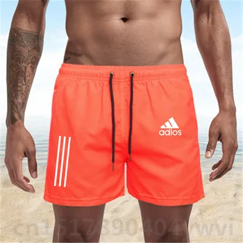 Meeste lühikesed püksid suvel trükkimine vabaaja mugav 2021 uus suvine meeste põlvikud casual spordi beach püksid fashion street style