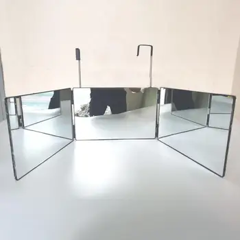 Trifold Meik Peegel 360 Kraadi Tri-fold Desktop Edevus Kosmeetiline Peegel Peeglid Realistlik Peegeldus Lihtne säilitada ABS Peegel