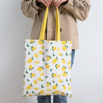 Naiste kahepoolne dual-use ostukott Korduvkasutatavad Lõuend Tassima Toidupoed Kotti Eco Sõbralik Shopper õlakott Ladustamise kott