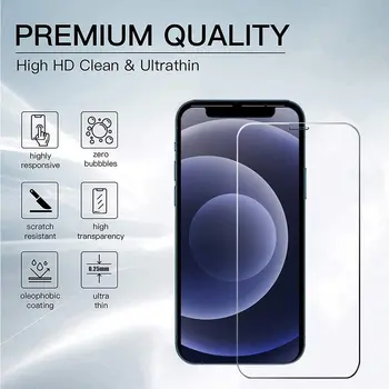 1TK sobib Iphone 12/12PRO karastatud klaasist ekraan kaitsja kõrge kvaliteediga HD film mobiiltelefoni tarvikud