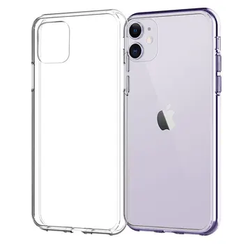 Silikoonist Case For iPhone 12 11 Pro X-XR, XS Max 6 7 8 Plus Katta Läbipaistva Juhtudel iPhone SE 2020 11 XR Põrutuskindel Juhul, Pehme