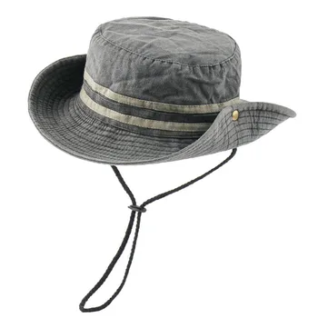 New Kõrge Kvaliteediga Pestud Puuvillane Mens Kopp Müts Boonie Hat Ühise Põllumajanduspoliitika Naiste Meeste Triibuline Disain Päike Mütsid Matkamine, Telkimine Müts