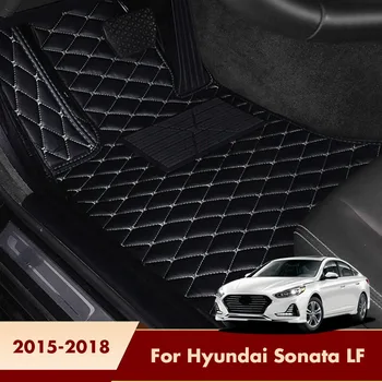 Vaibad Auto Põranda Matid Hyundai Sonata LF 2018 2017 2016 sisustuselemendid Custom Esi-Ja Tagumise Jala Padjad Kuuluvad