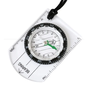 Väljas Telkimine, Matkamine, Läbipaistev Plastik Kompass, Kaardi Mõõtkava Mõõtmise Kompass Matkamine Jalajälg Reisi Sõjalise Kompass
