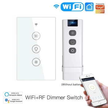 WiFi RF433 Smart Light Dimmer Lüliti 2/3 Viis Multi-Kontroll Smart-Life/Tuya APP Töötab Alexa Google Kodu