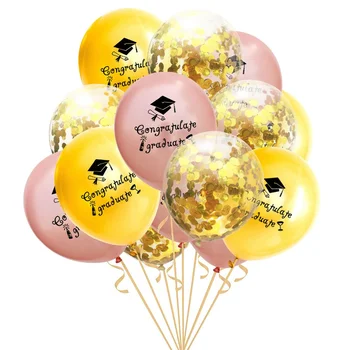 2020 15tk 12inch Lõpetamist Õhupallid, Konfetid, Värviline Latex Balloon Õnnitlemine Lõpetamist Pool Decor Sünnipäeva Õhupalli Komplekt