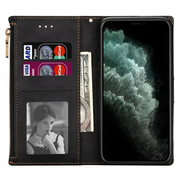Tõmblukk Naha Puhul Huawei P30 P40 P20 Pro Lite 4G 2018 Rahakott Klapp Telefoni Kott Kata Kaart Taskus Seista Coque