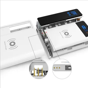 Juhtmeta Laadija Kolm Ühes USB Laadija QC3.0 kiirlaadimine Laadija Mobile Power Bank For Iphone 12 Pro max Xiaomi