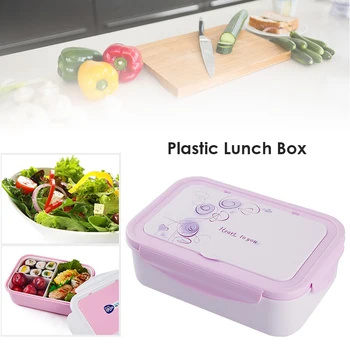 1400ml Mikrolaineahi Lunch Box Kaasaskantav Rajoon Tihendi Bento Box koos Dinnerware Plastikust Toidu Ladustamine Konteinerisse Kooli Asukoht