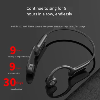 Z8PRO Traadita Bluetooth-5.0 Kõrvaklapid Luu Juhtivus Kõrvaklapid Outdoor Spordi-Peakomplekt koos Mikrofoniga Kõrvaklapid