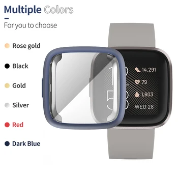 Paindlik kriimustuskindel Matt Tpü Kaas Fitbit Vastupidi 3 2 Mõttes Smart Watch Juhul Screen Protector Kest Õhuke Kaitseraud