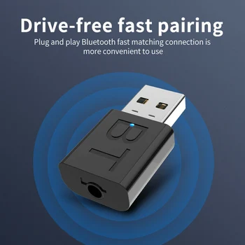 Bluetooth-5.0 Audio-Saatja-Vastuvõtja USB Adapter TV PC Auto Kõlarite Sülearvuti @M23